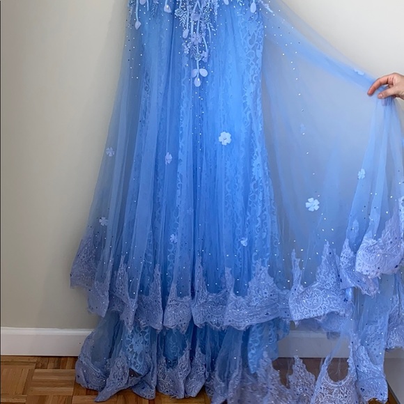 Royal Dream Women’s Wedding And Prom  Net Dress - Picture 7 of 8